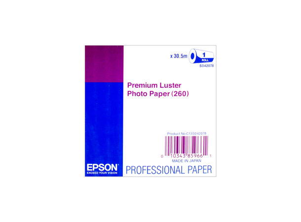 Epson Premium Luster Photo Paper 60" Rull 60" x 30.5m 